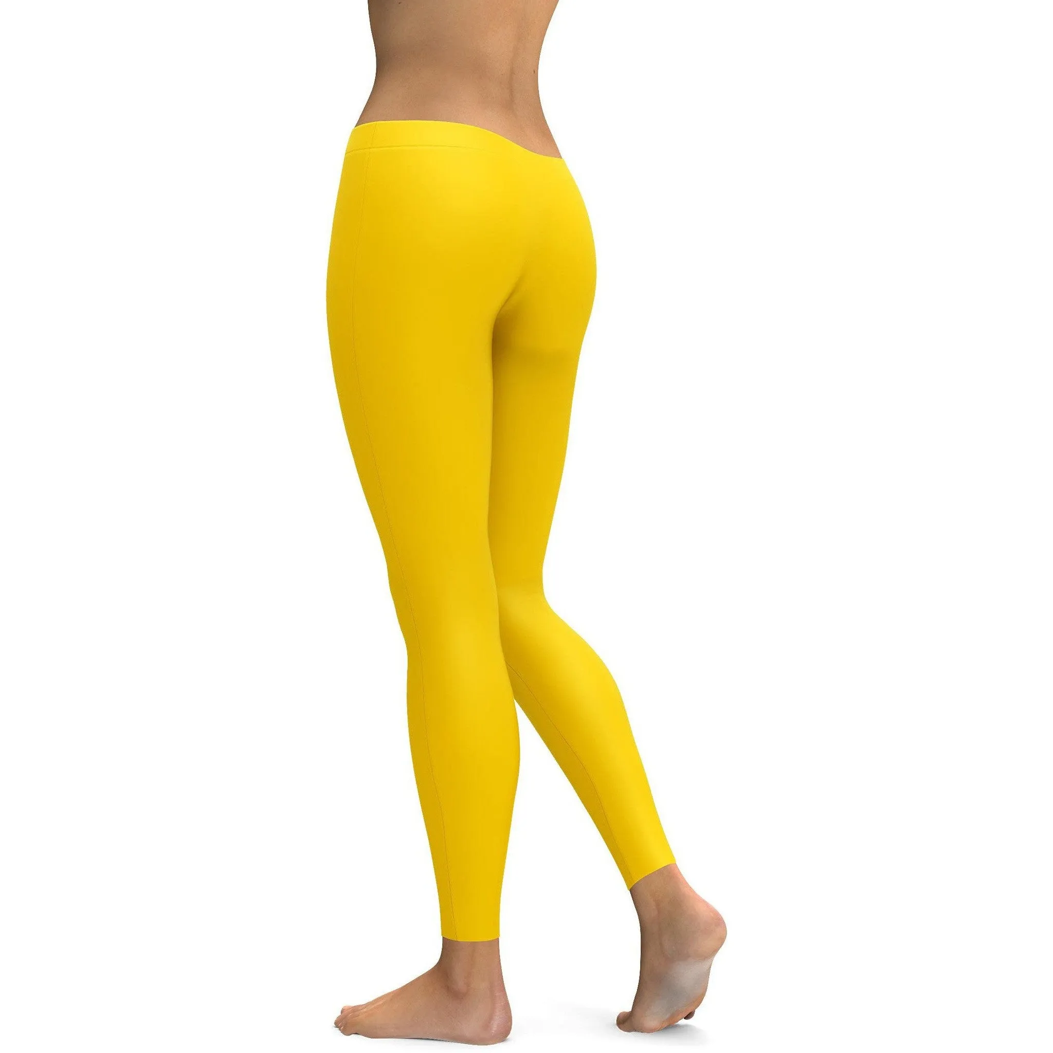 Solid Deep Yellow Leggings