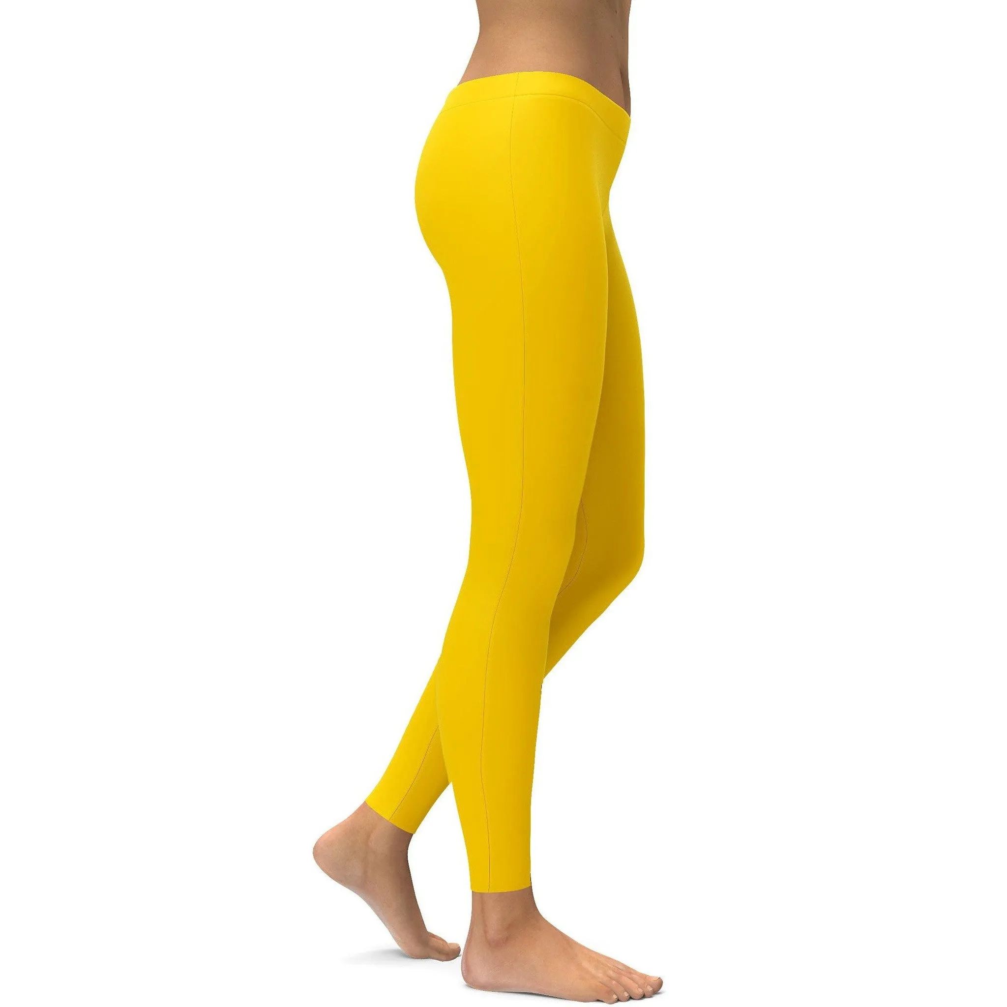 Solid Deep Yellow Leggings