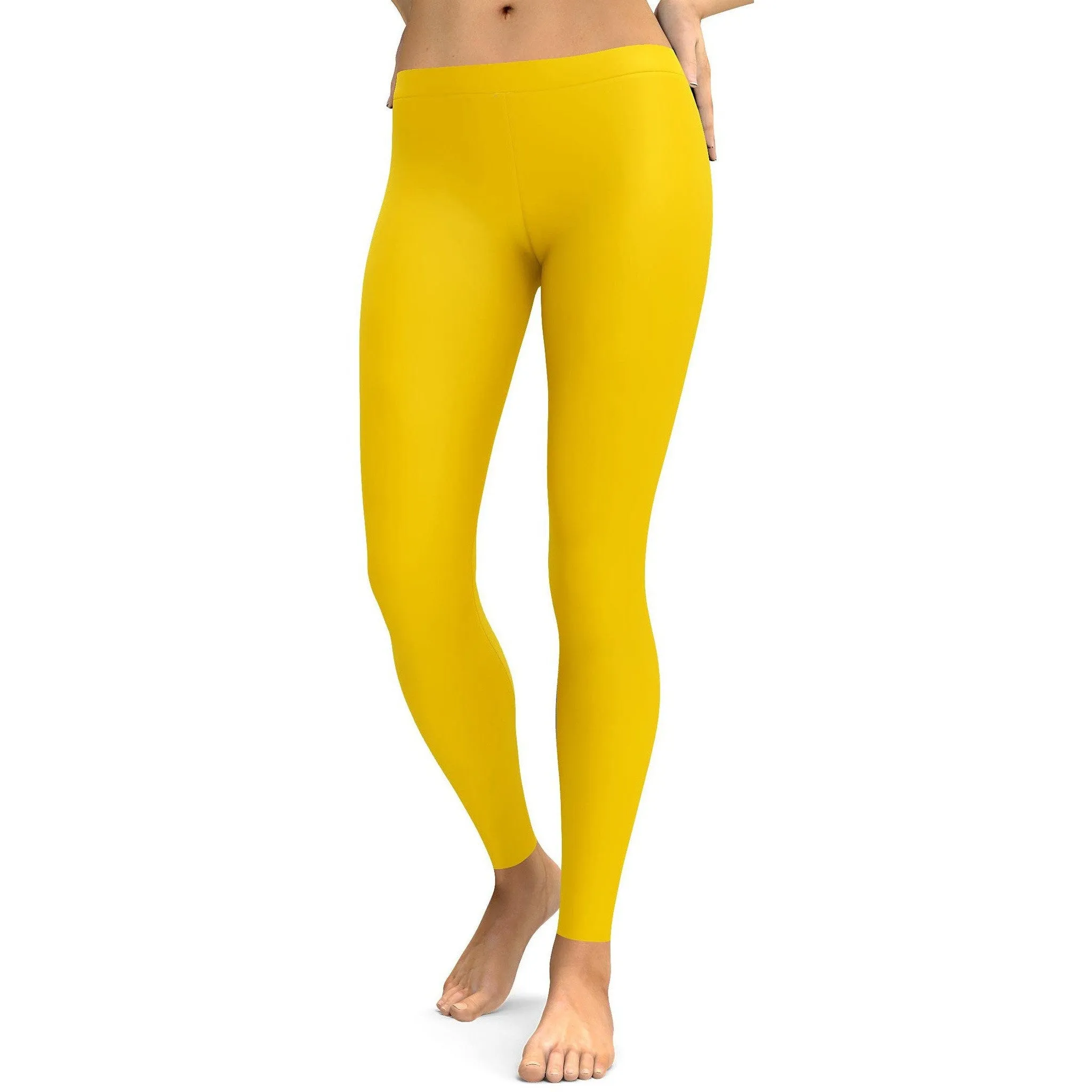 Solid Deep Yellow Leggings