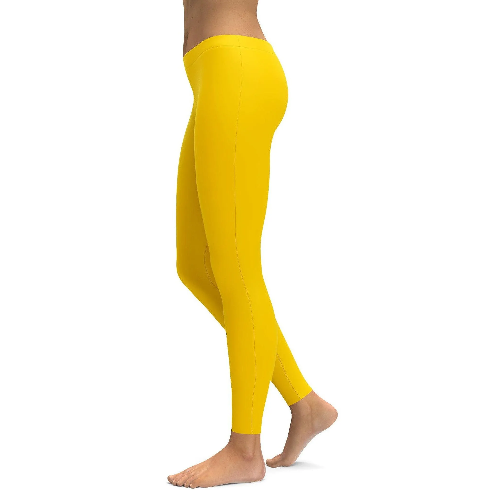 Solid Deep Yellow Leggings