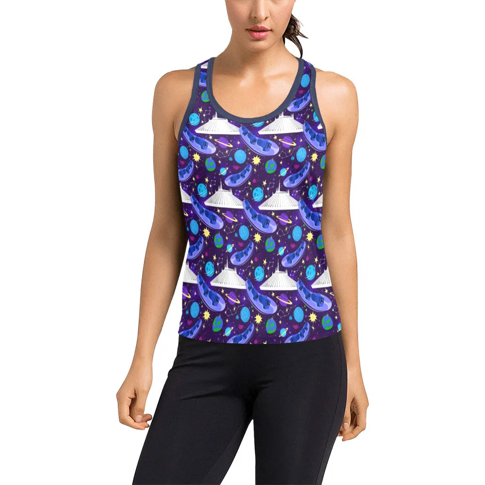 Space Mountain Women's Racerback Tank Top