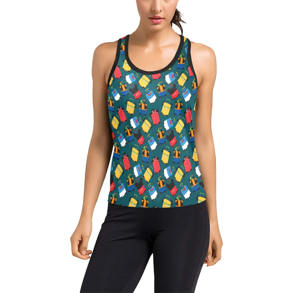 Suitcases Women's Racerback Tank Top