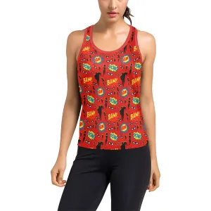 Super Heroes Women's Racerback Tank Top