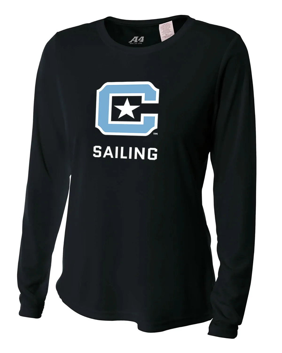 The Citadel, Club Sports - Sailing, A4 Ladies' Long Sleeve Cooling Performance Crew Shirt