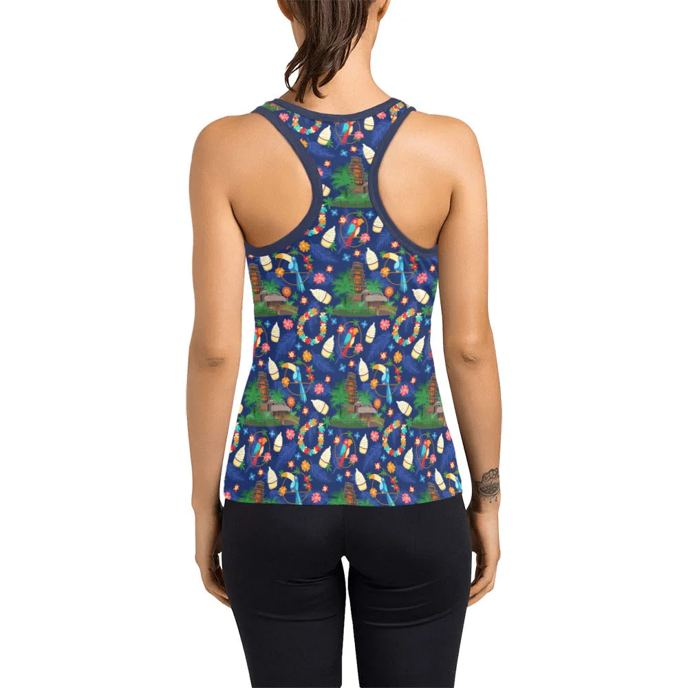 Tiki Desserts Women's Racerback Tank Top