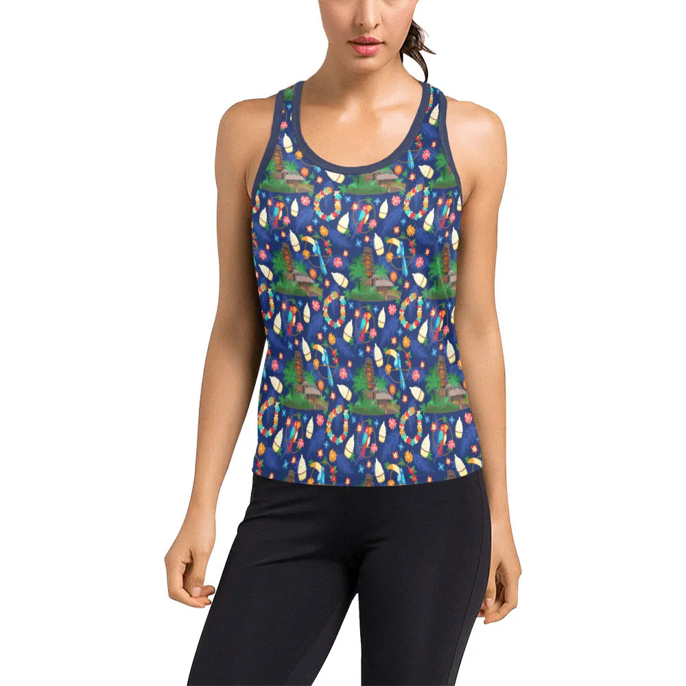 Tiki Desserts Women's Racerback Tank Top