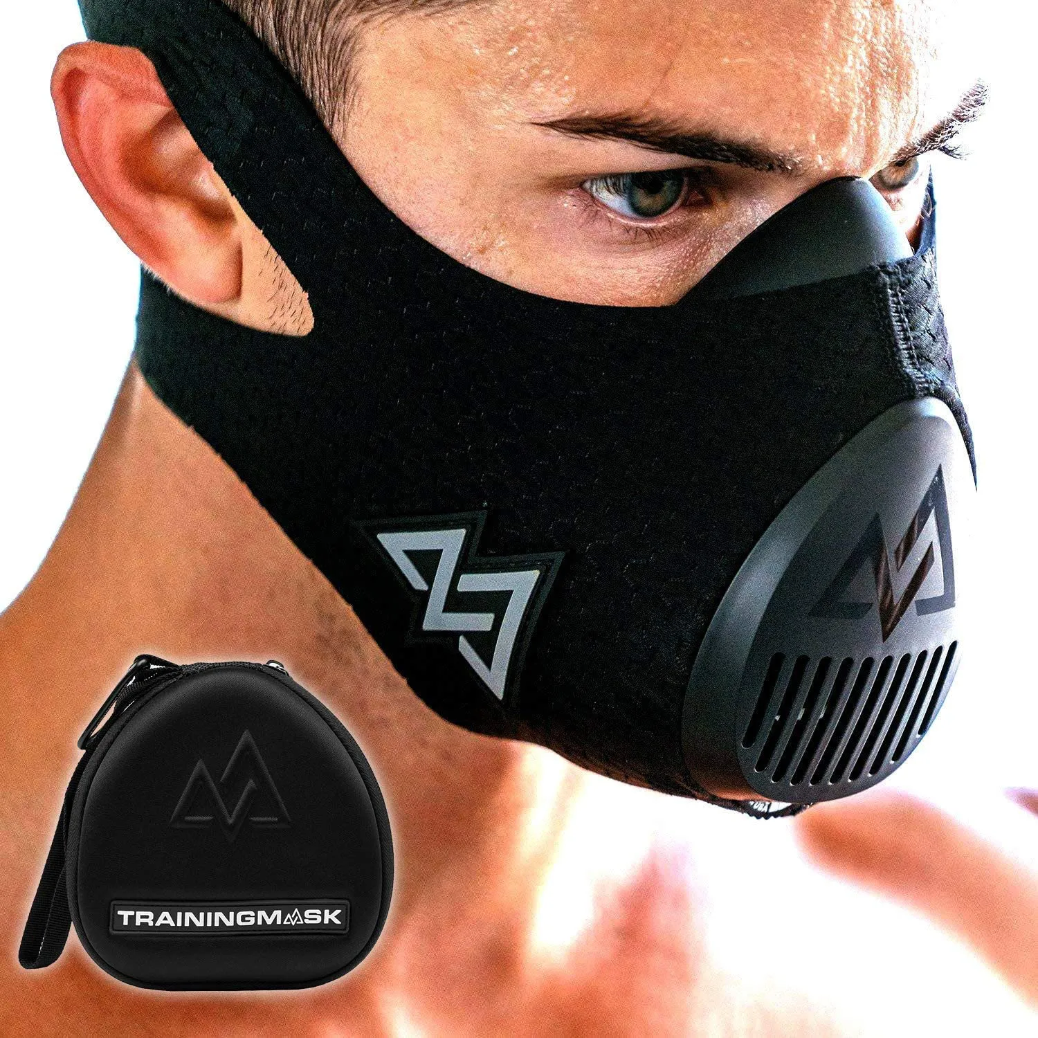 TRAININGMASK Training Mask 3.0   Carry Case | Gym Workout Mask – for Cardio, Running, Endurance and Breathing Performance [Official Training Mask Used by The Pros]