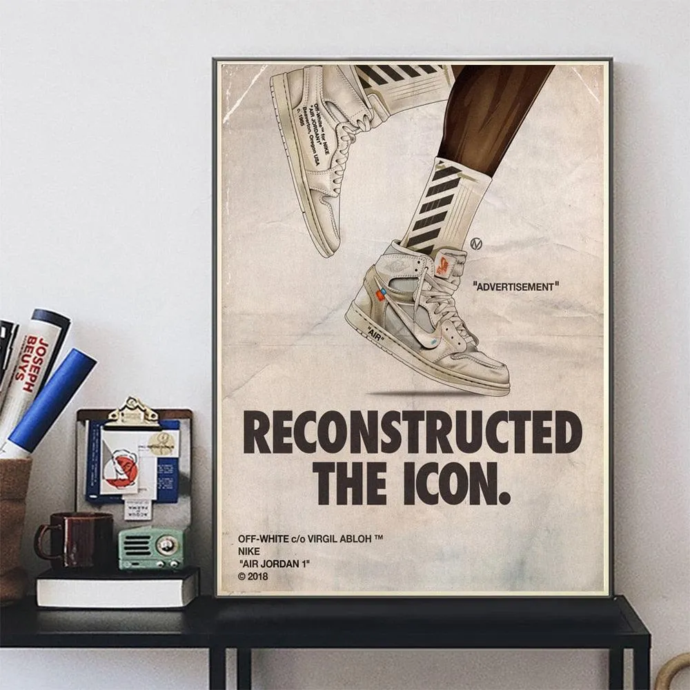 Travis Scott Nike Collaboration Shoes Wall Art Poster