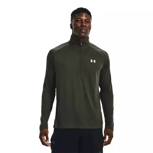 Under Armour Tech Half Zip Top - Dark Green