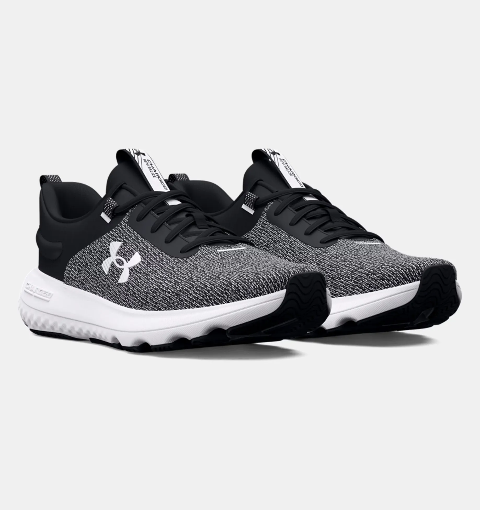 Under Armour Women's UA Charged Revitalize Running Shoes - Black / White Heather