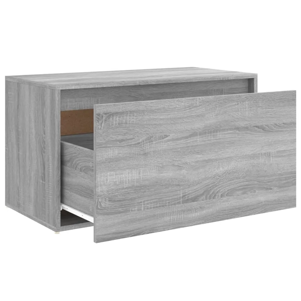 vidaXL Hall Bench 80x40x45 cm Grey Sonoma Engineered Wood