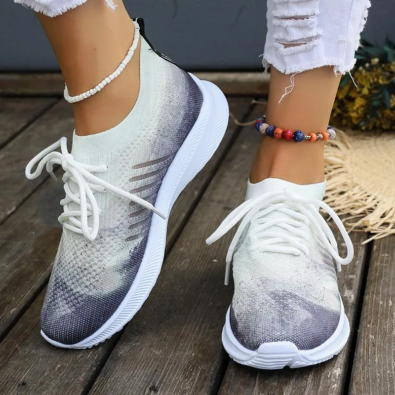 Women's Breathable Fly Woven Surface Lightweight Comfortable Casual Shoes