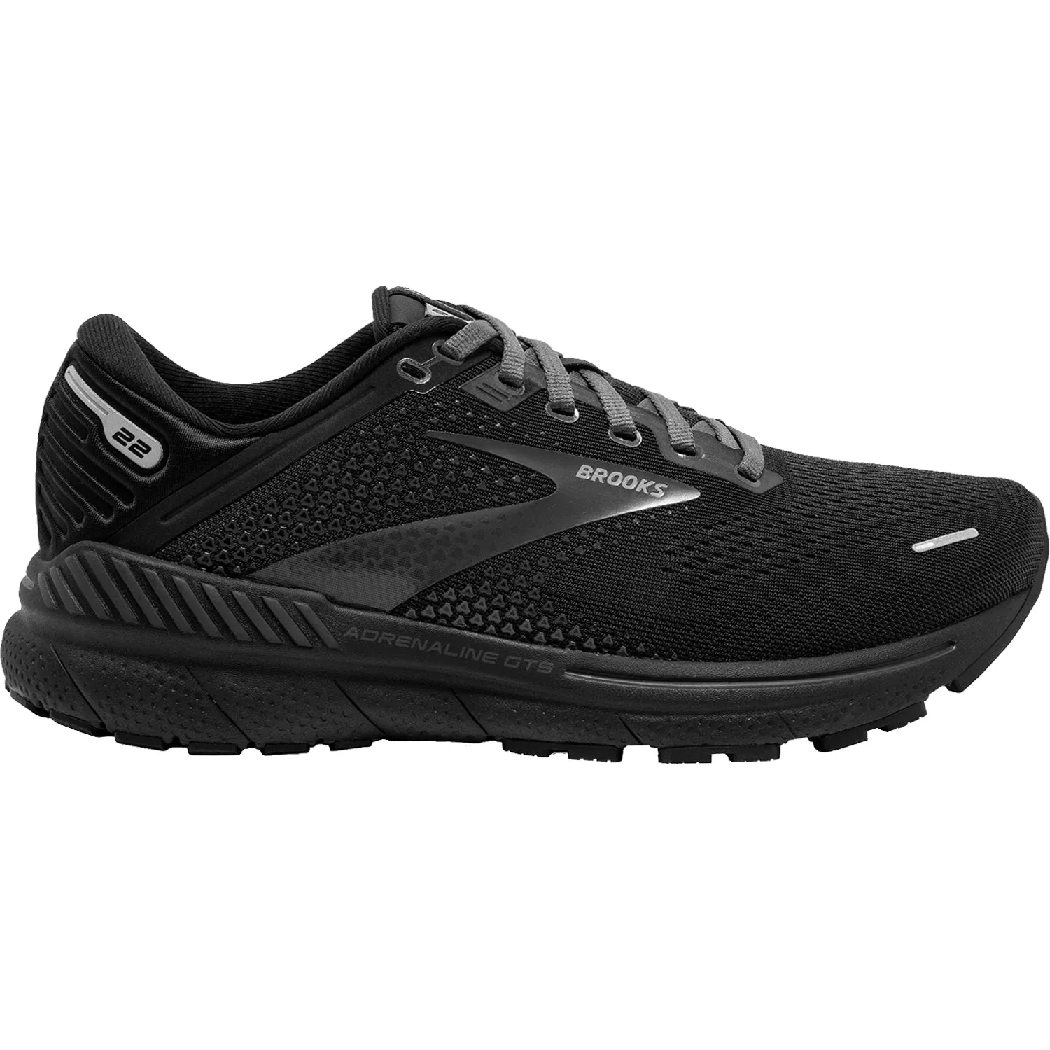 Women's Brooks Adrenaline GTS 22 Black/Black/Ebony Mesh