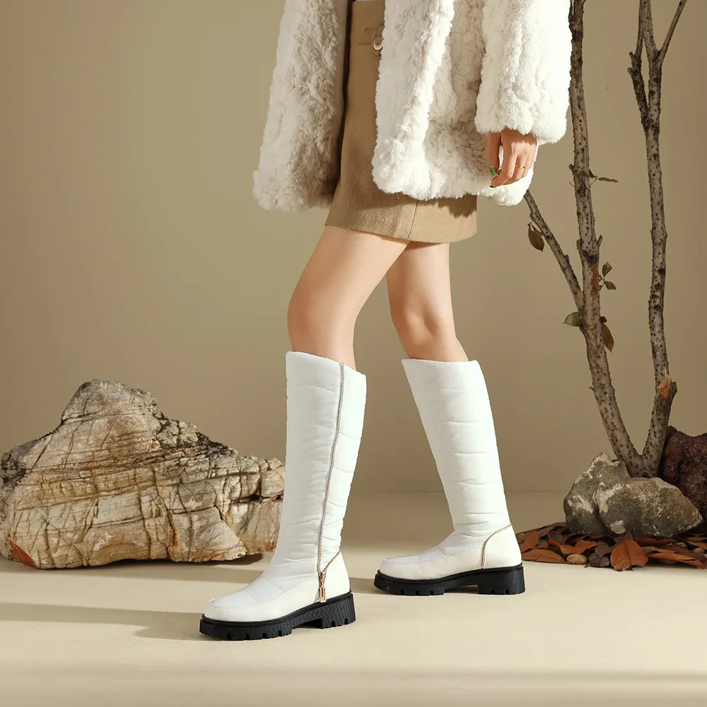 Women's Winter Snow Boots Plush Lined Warm Long Shaft Boots