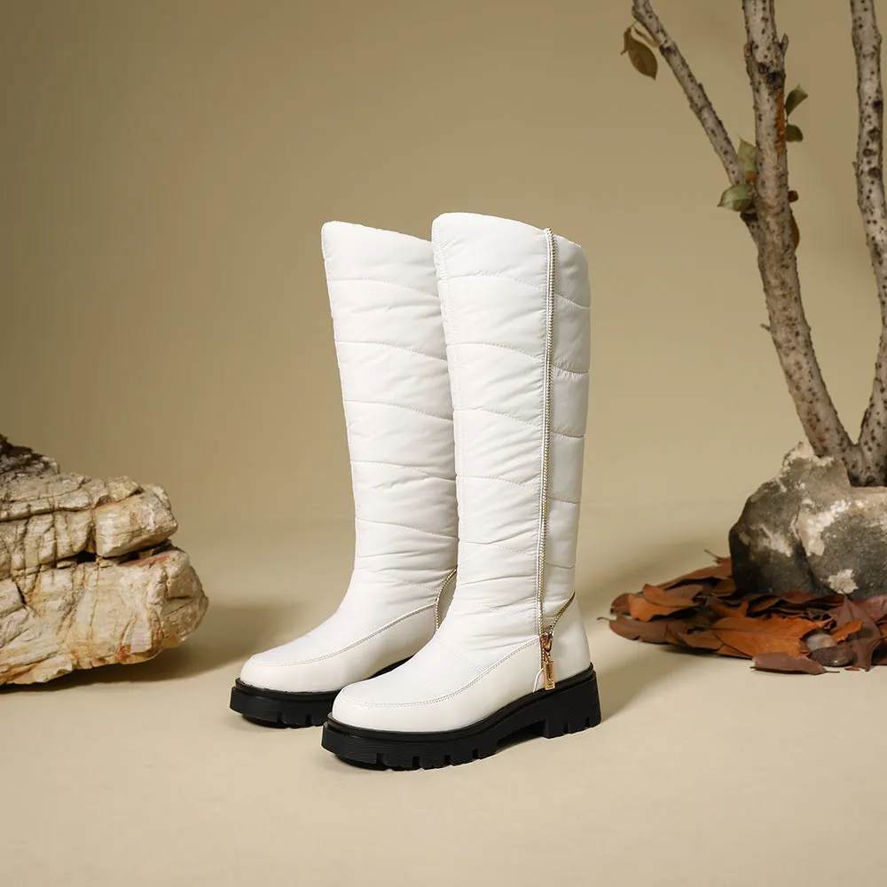 Women's Winter Snow Boots Plush Lined Warm Long Shaft Boots