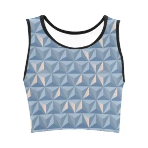 World Traveler Women's Athletic Crop Top