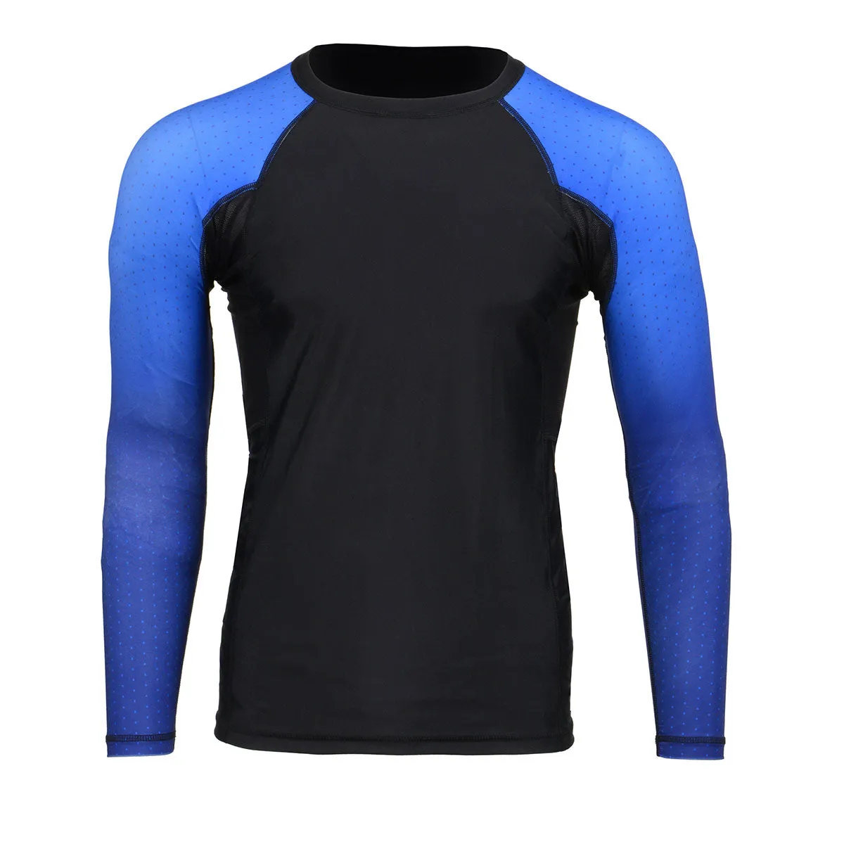 X-Fitness XFM7000 Men's Black and Brown Long Sleeve Compression Rash