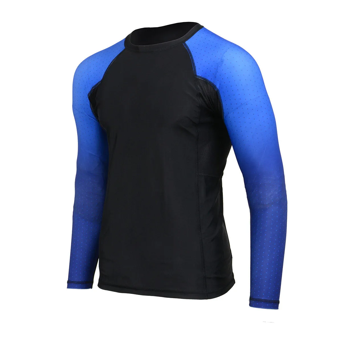 X-Fitness XFM7000 Men's Black and Brown Long Sleeve Compression Rash