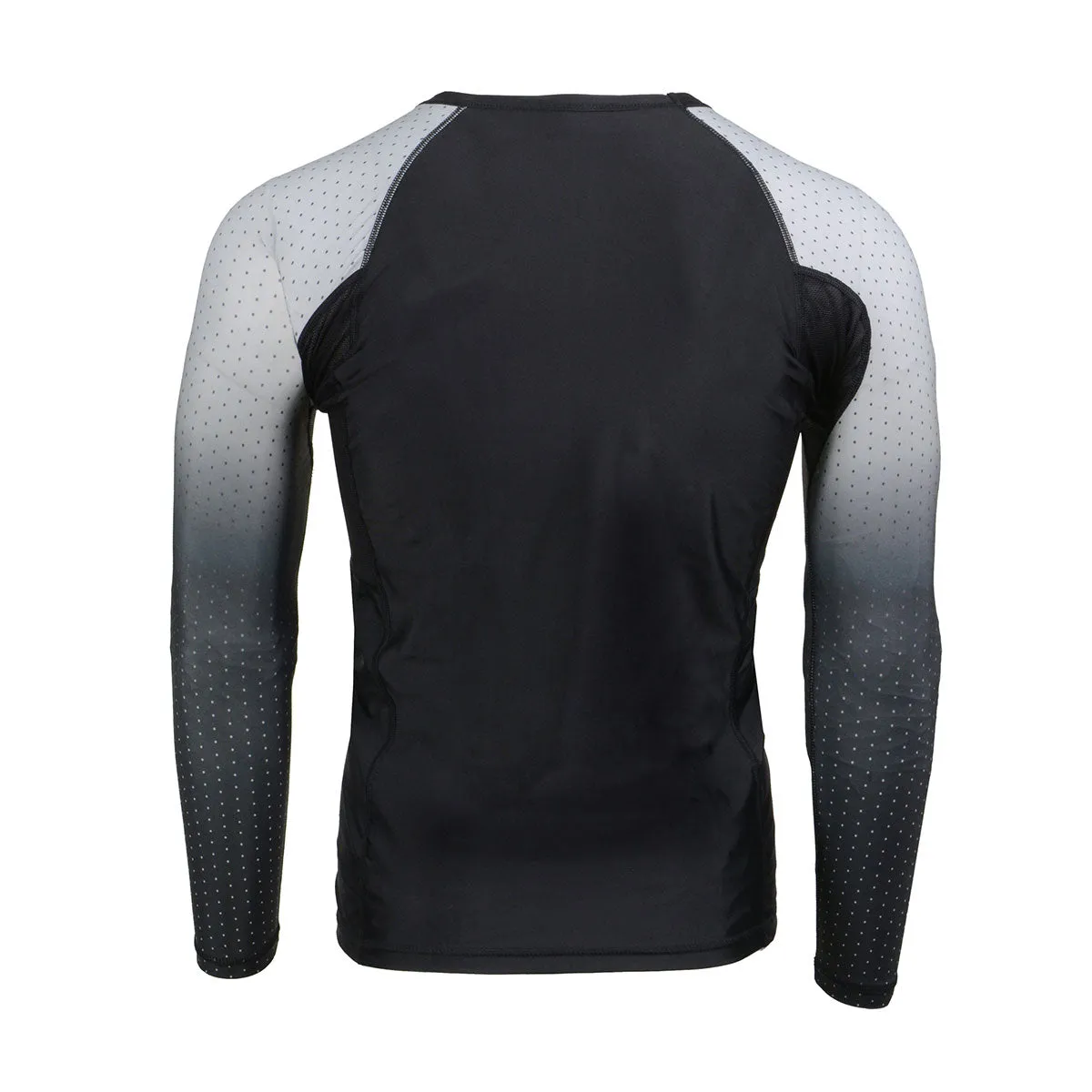 X-Fitness XFM7000 Men's Black and Brown Long Sleeve Compression Rash