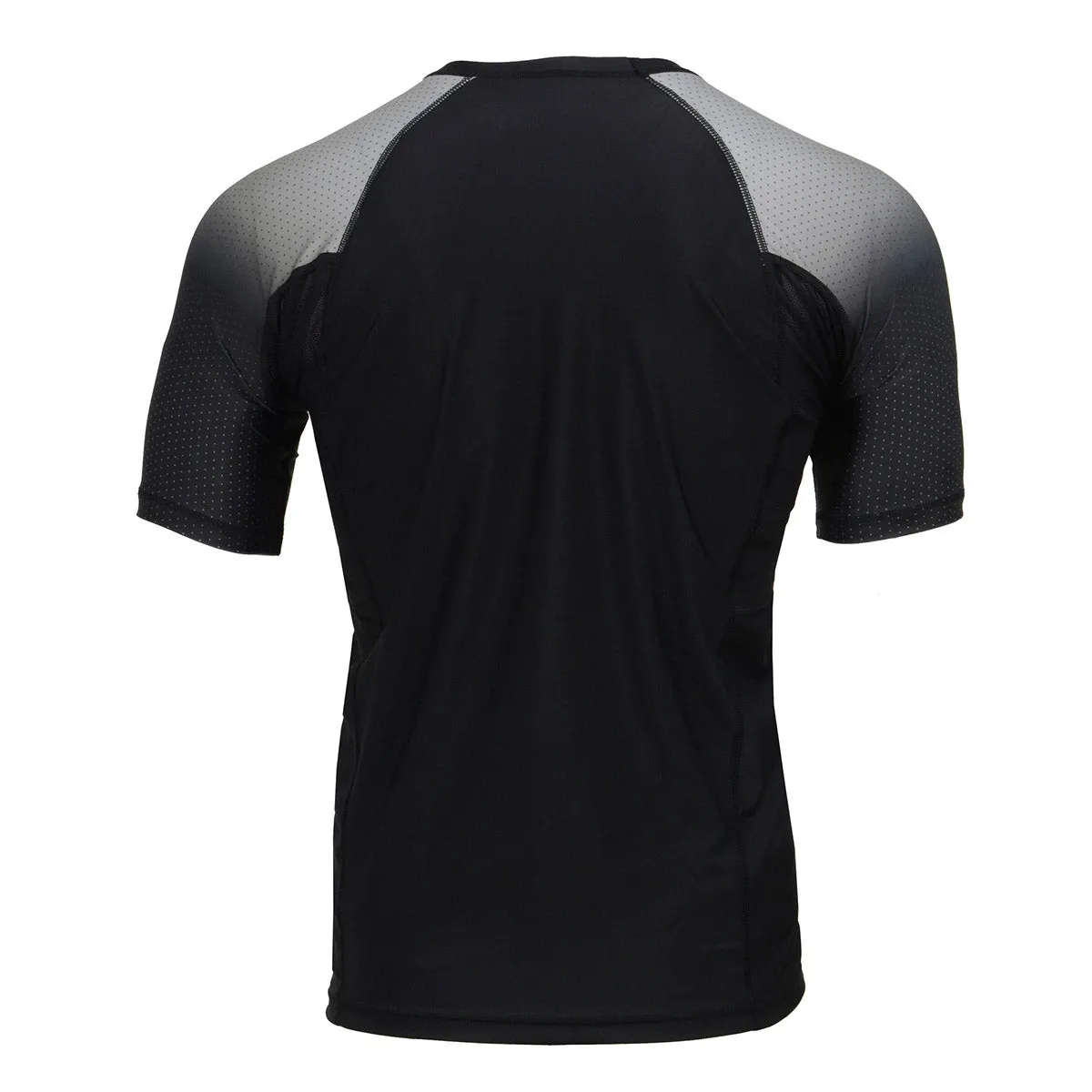 X-Fitness XFM7001 Men's Black and Grey Short Sleeve Compression Rash