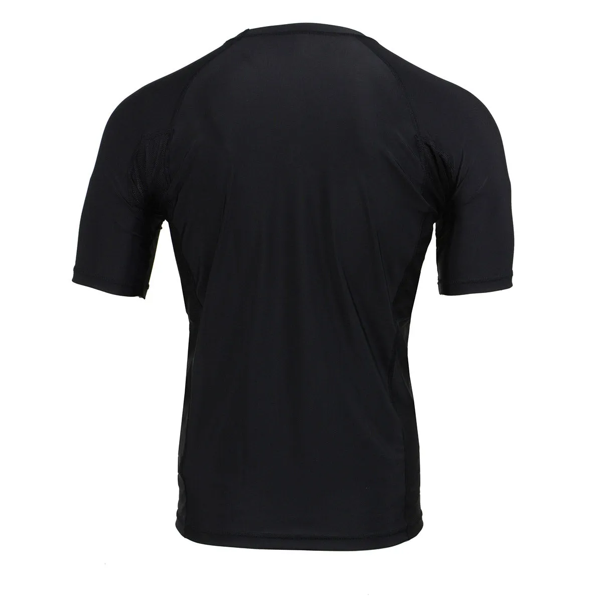 X-Fitness XFM7001 Men's Black Short Sleeve Compression Rash Guard