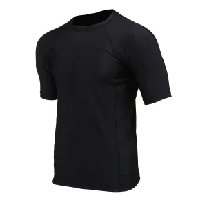 X-Fitness XFM7001 Men's Black Short Sleeve Compression Rash Guard