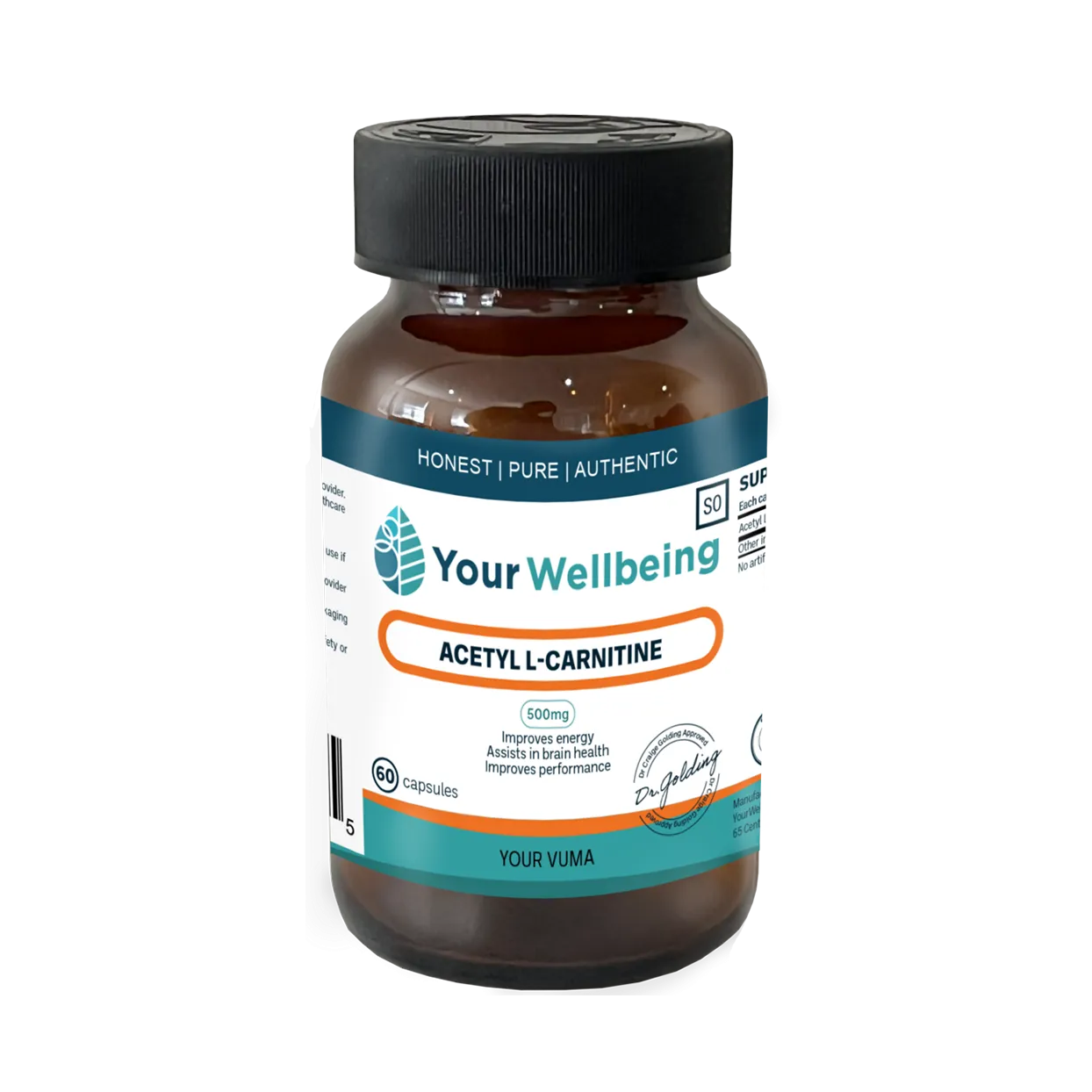 Your Wellbeing Acetyl L-Carnitine 60 Capsules